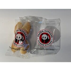 Panda Express Double Fortune Cookie 🥠  INTACT Empty Sealed Pack Error Misprint